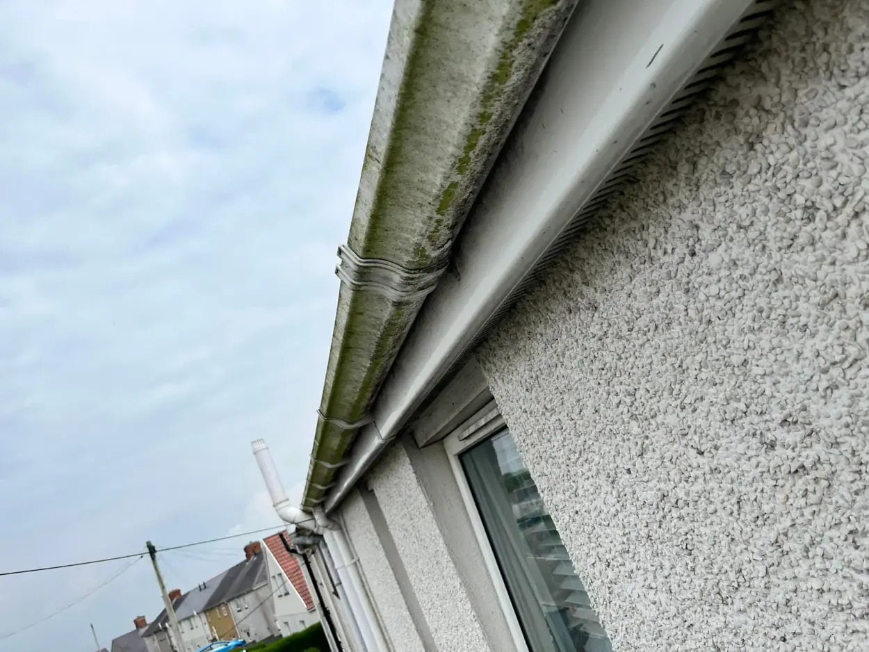 Before exterior cleaning work